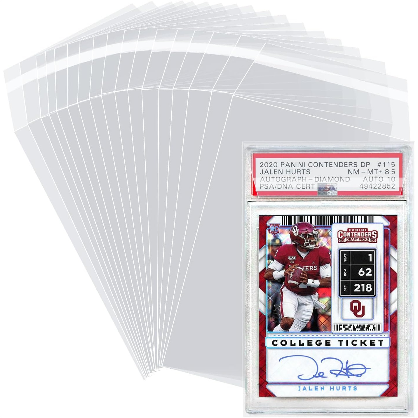 Collector Card Sleeve - 100 Pack PSA Graded Card Sleeves