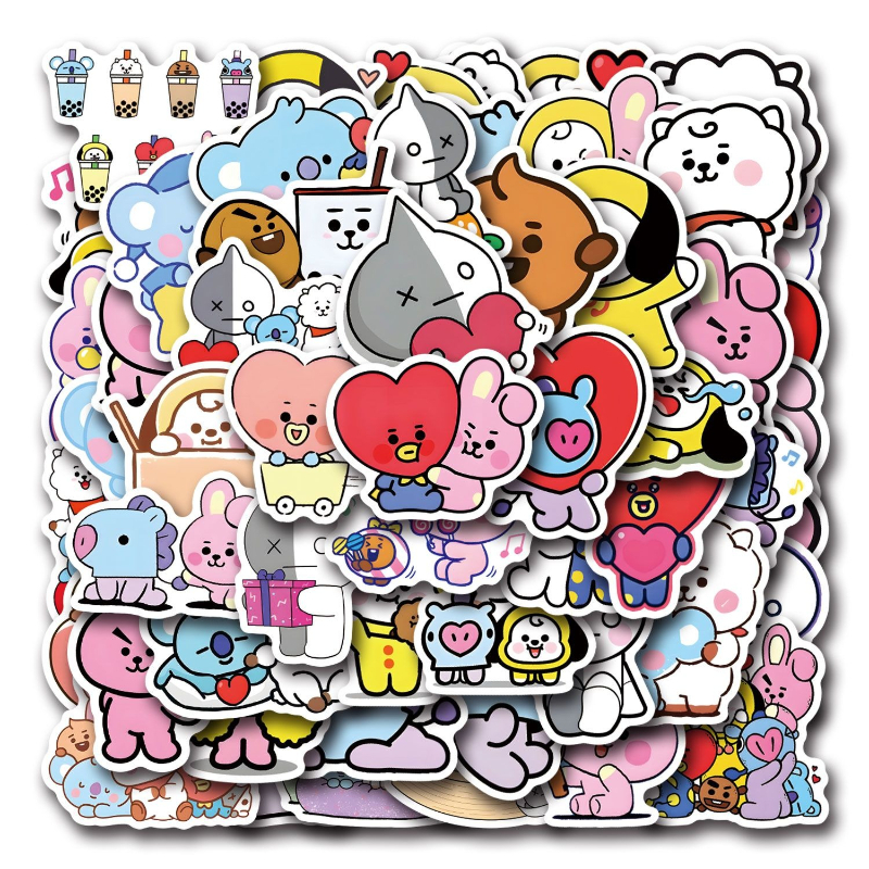 Anime Merchandise Mugs - BT21 anime merchandise cartoon cute stickers