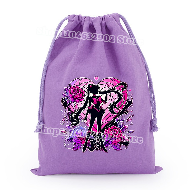 Sailor Moon Small Drawstring P - مراجعة Anime Tote Bag وسعره