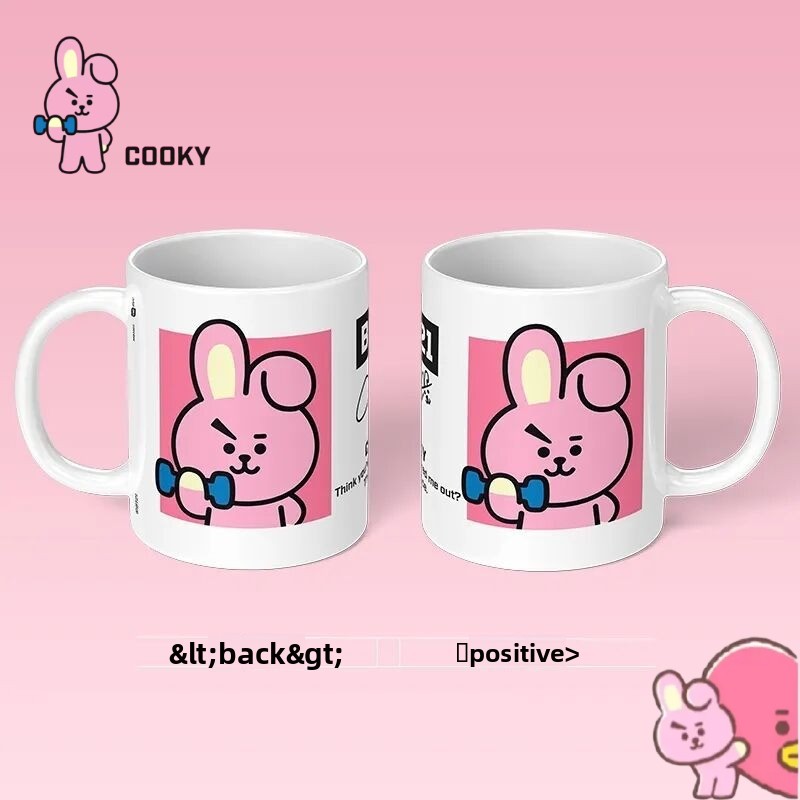 BT21 Cooky anime cartoon cute  - مراجعة Anime Merchandise Mugs وسعره