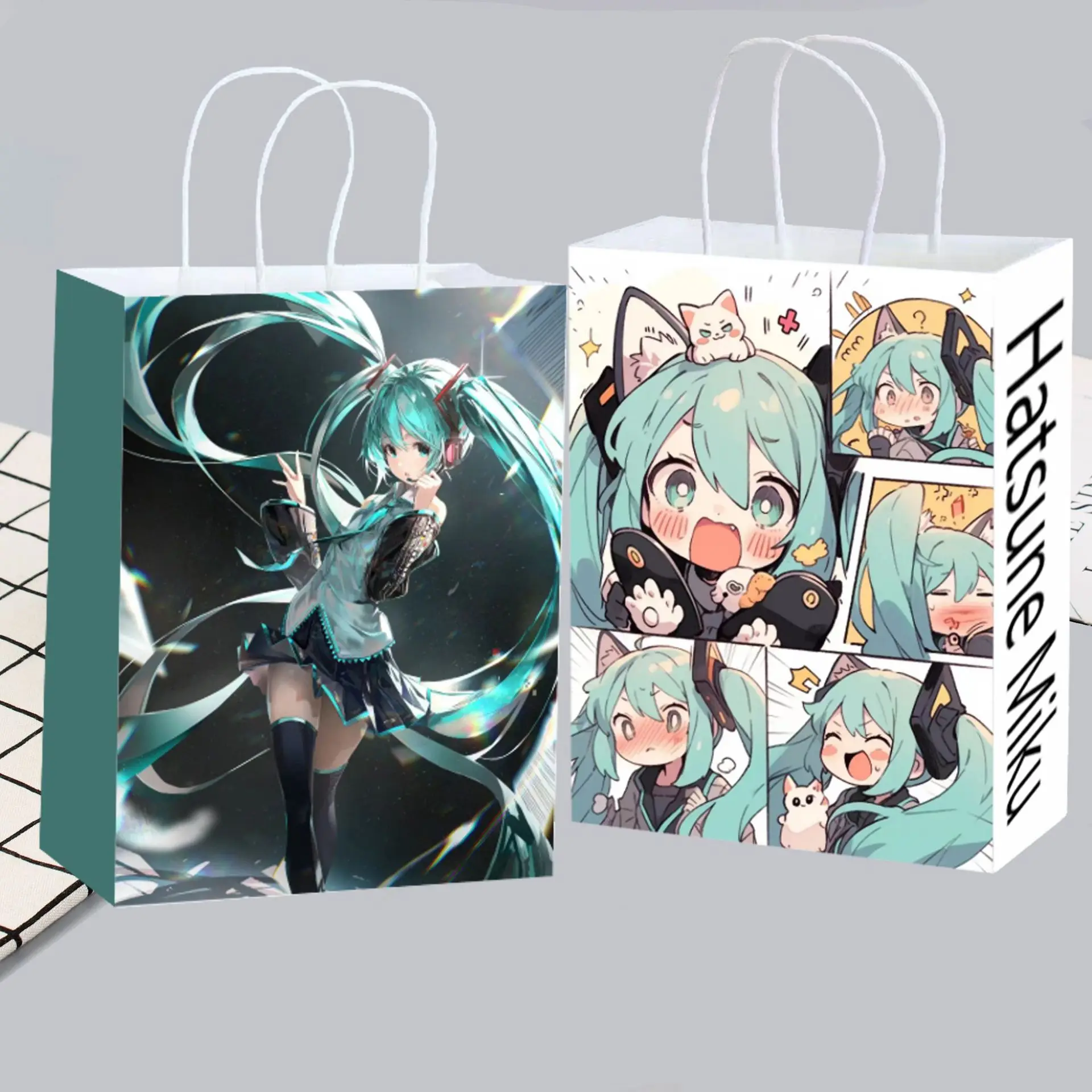 Cute Anime Hatsune Miku Paper  - مراجعة Anime Tote Bag وسعره