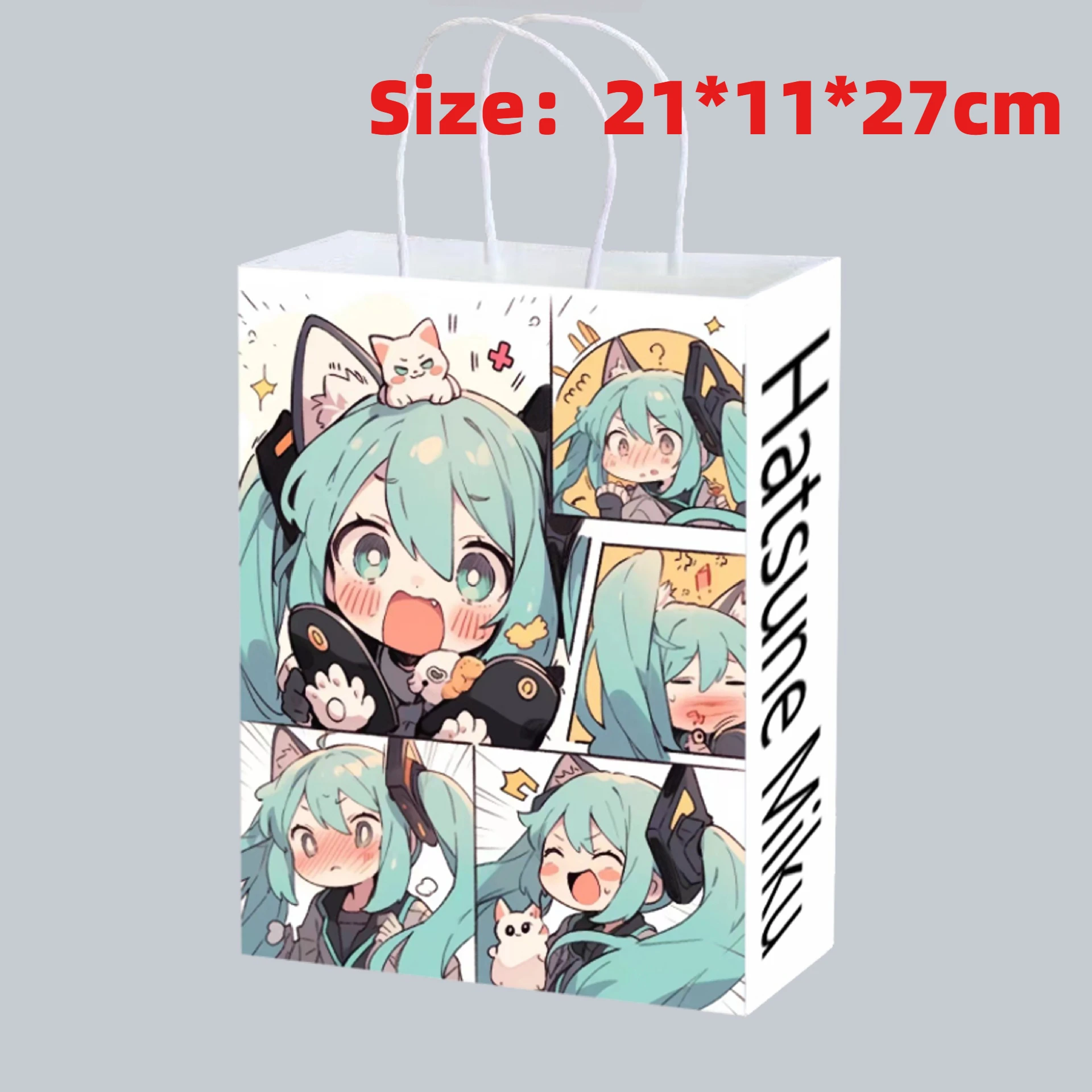 Cute Anime Hatsune Miku Paper  - مراجعة Anime Tote Bag وسعره