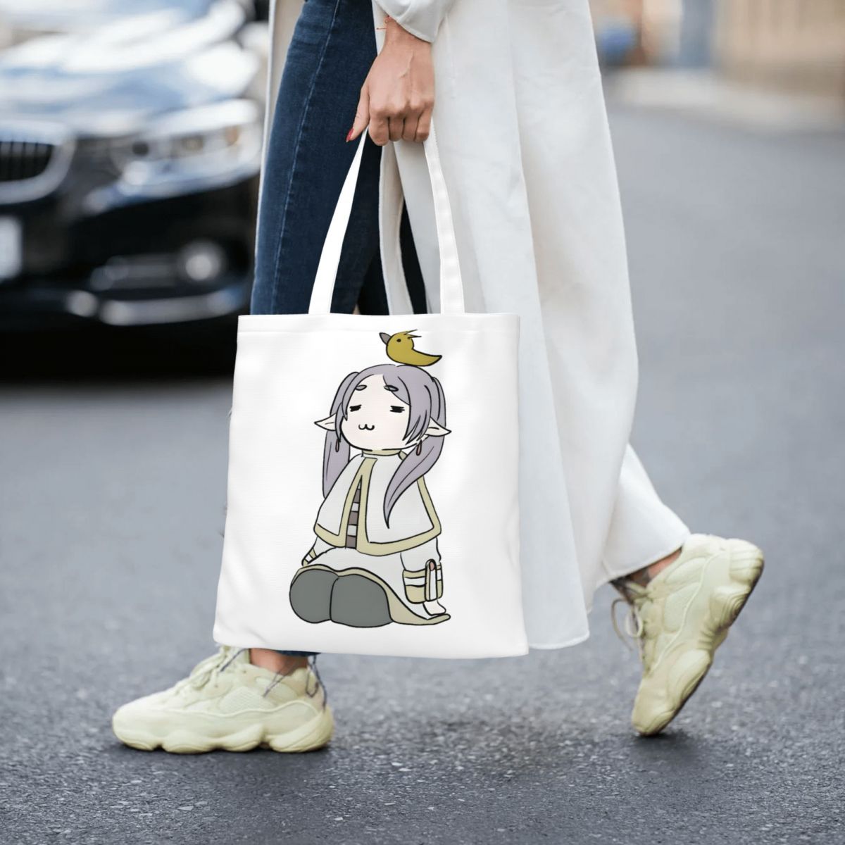 Frieren Beyond Journey's End A - مراجعة Anime Tote Bag وسعره