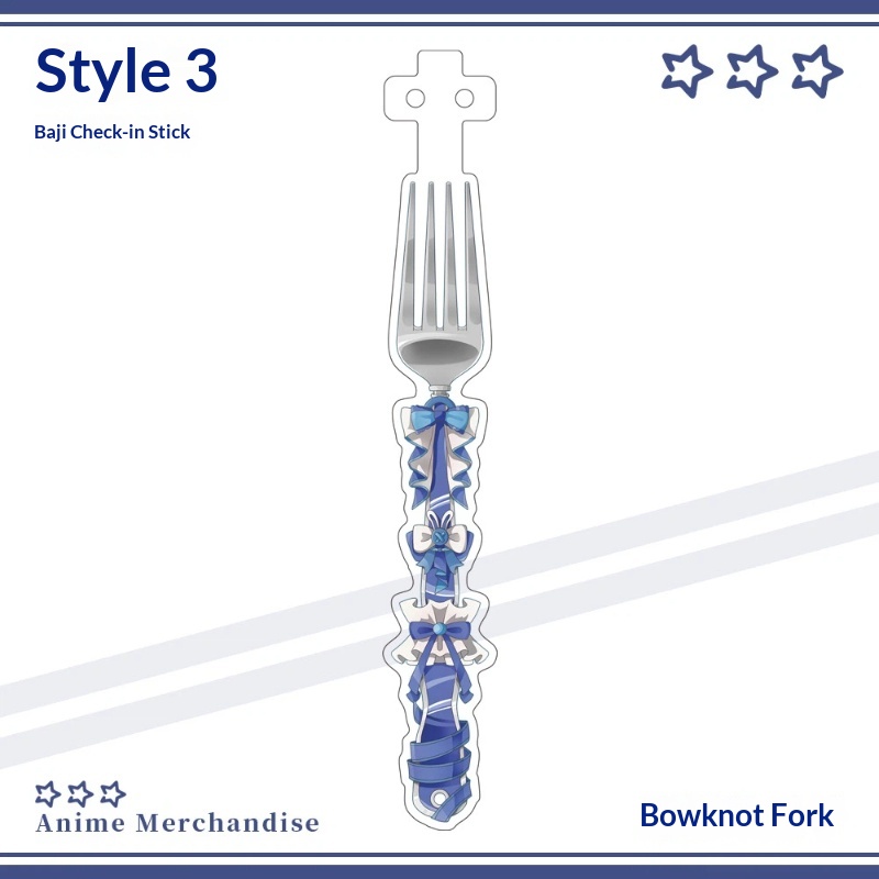 Anime Acrylic Bowknot Fork Sha - مراجعة Anime Merchandise China وسعره
