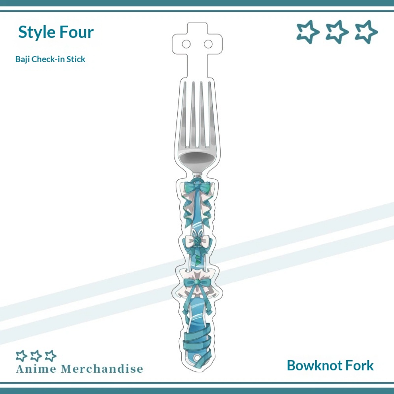 Anime Acrylic Bowknot Fork Sha - مراجعة Anime Merchandise China وسعره