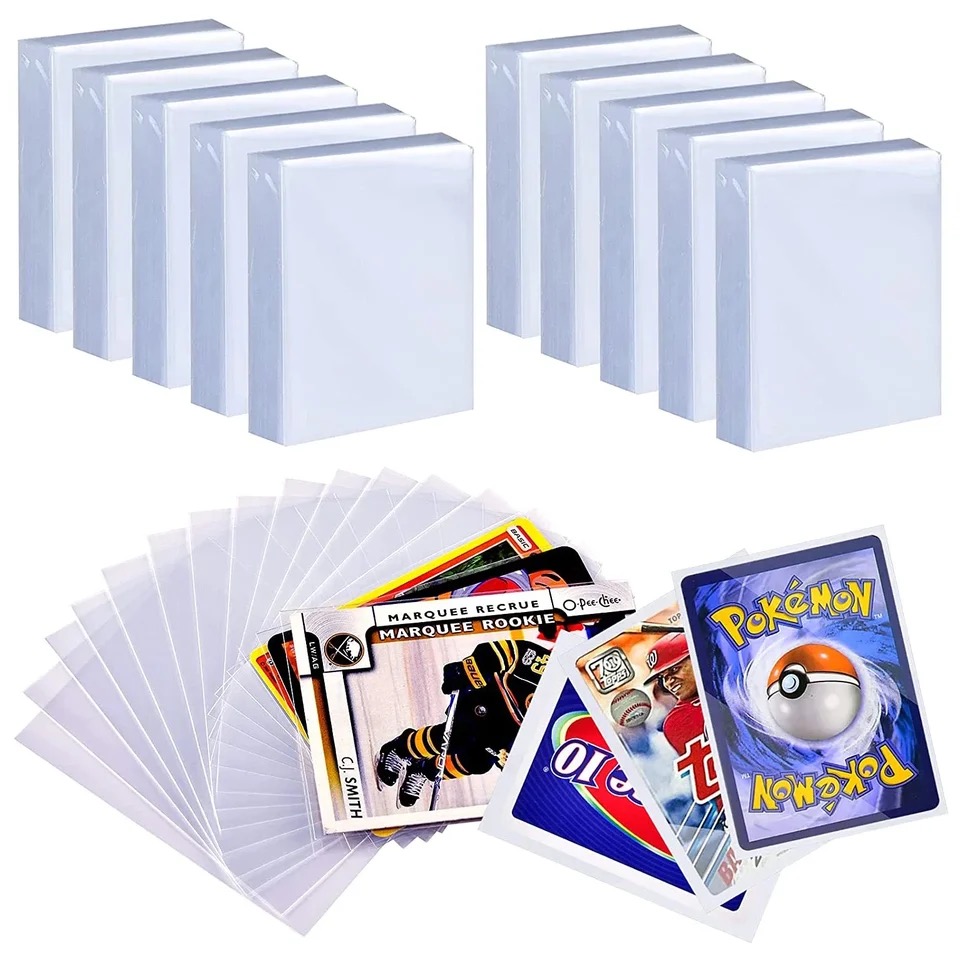 200 Pcs Transparent Playing Ca - مراجعة Collector Card Sleeve وسعره