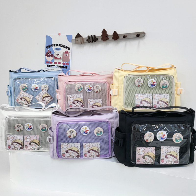 Transparent Badge Display Tote - مراجعة Anime Tote Bag وسعره