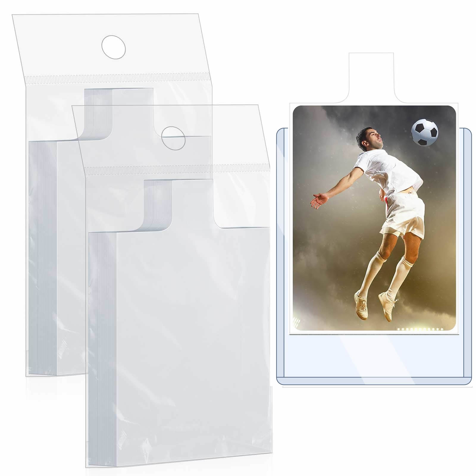 100-1000pcs 65*90mm Raised Typ - مراجعة Collector Card Sleeve وسعره