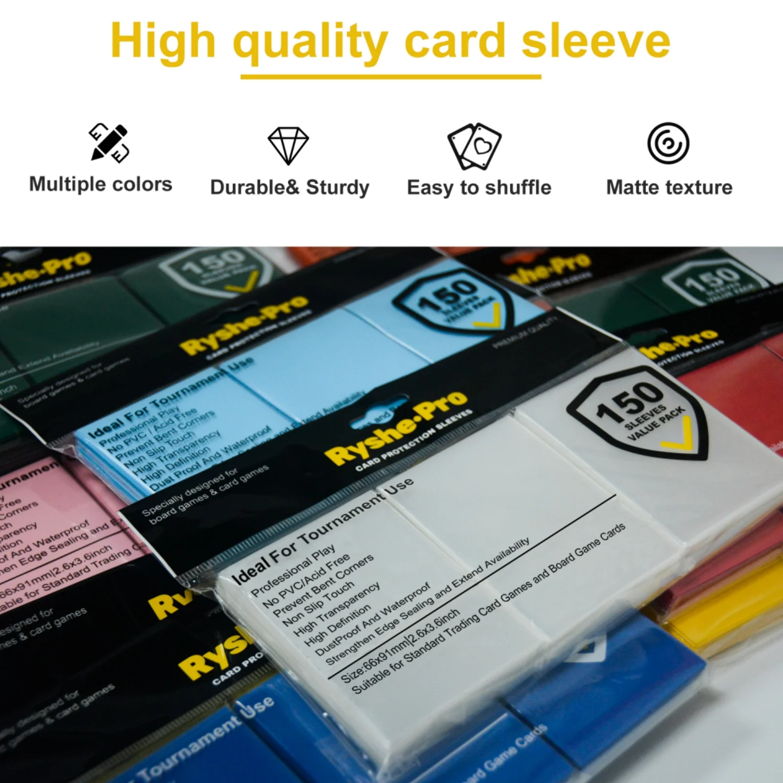 150Pcs 66*91mm Premium Card Sl - مراجعة Collector Card Sleeve وسعره