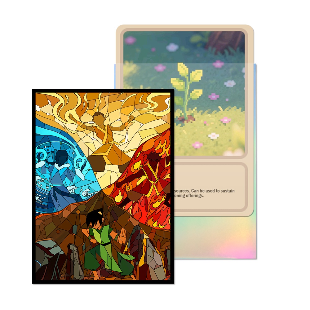 60PCS 66X91mm Holographic Stan - مراجعة Collector Card Sleeve وسعره