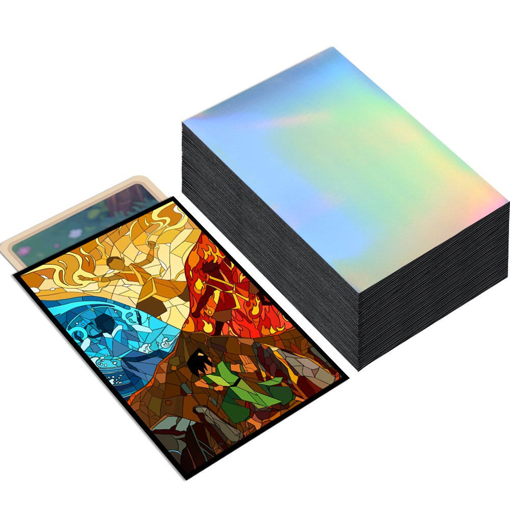 60PCS 66X91mm Holographic Stan - مراجعة Collector Card Sleeve وسعره