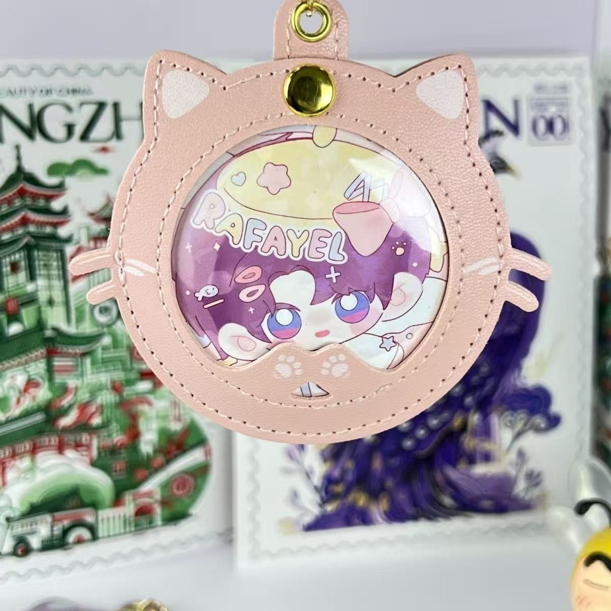 Cute Cat Shape Badge Display O - مراجعة Anime Merchandise China وسعره