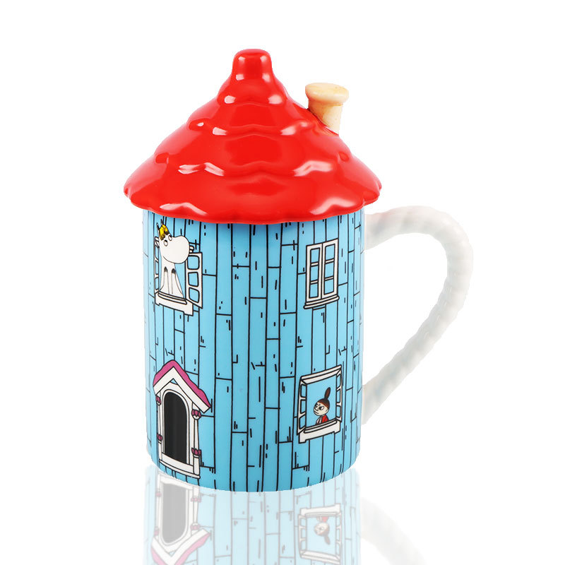 401-500ml Moomin House Ceramic - مراجعة Anime Merchandise Mugs وسعره