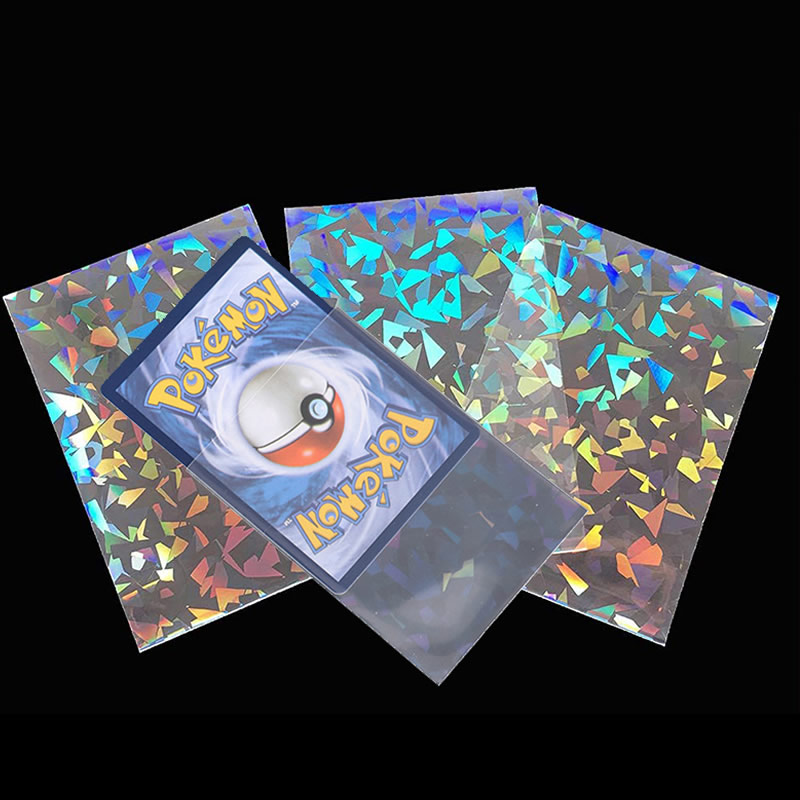 50pcs Soft Trading Laser Card  - مراجعة Collector Card Sleeve وسعره