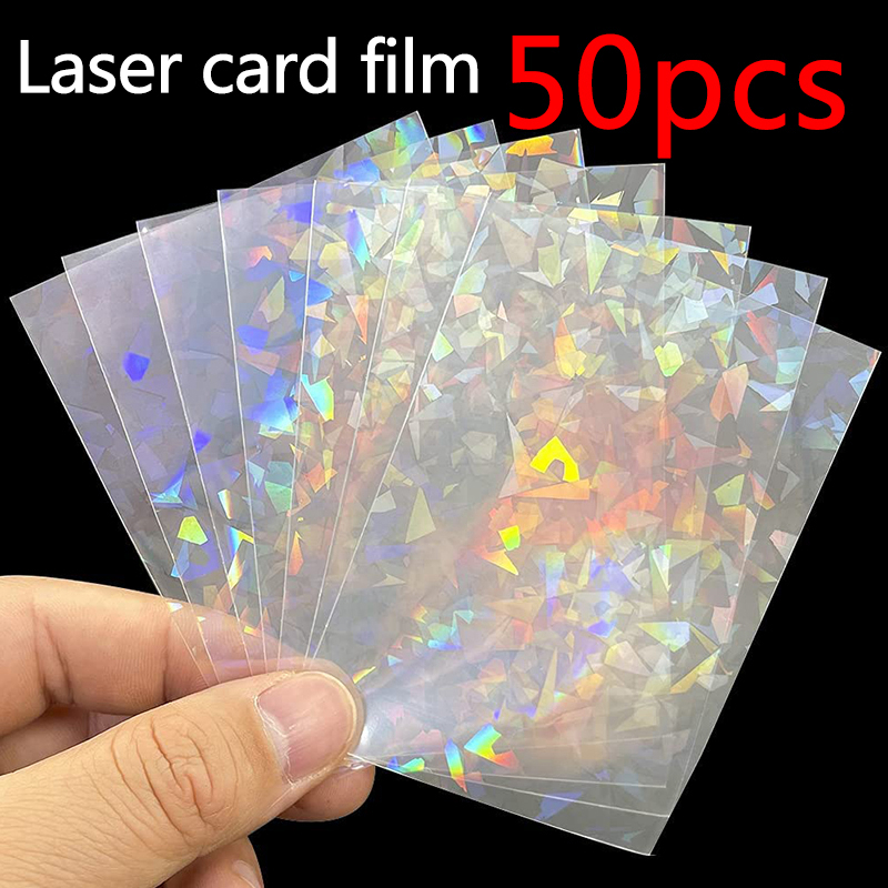 50pcs Soft Trading Laser Card  - مراجعة Collector Card Sleeve وسعره