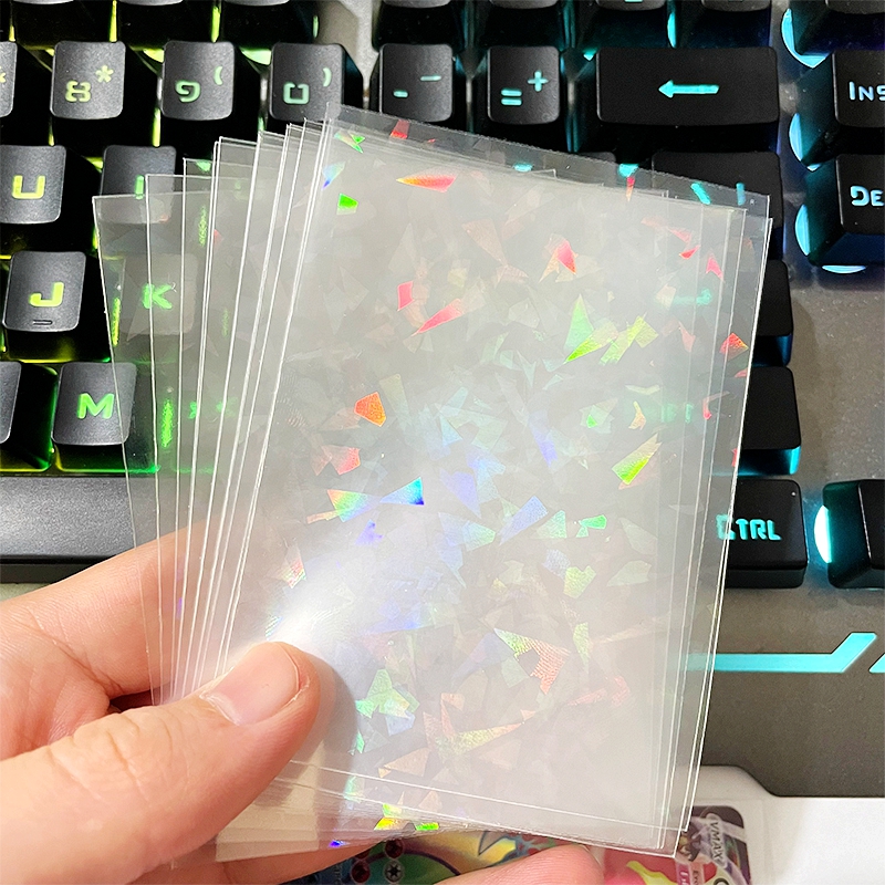 50pcs Soft Trading Laser Card  - مراجعة Collector Card Sleeve وسعره