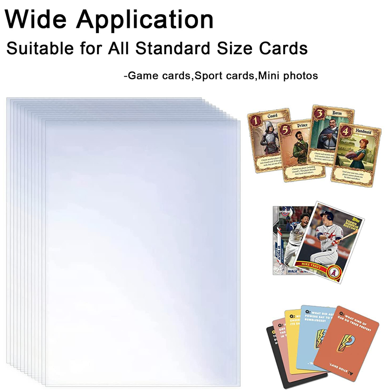 100-600pcs Card Sleeves Hard S - مراجعة Collector Card Sleeve وسعره