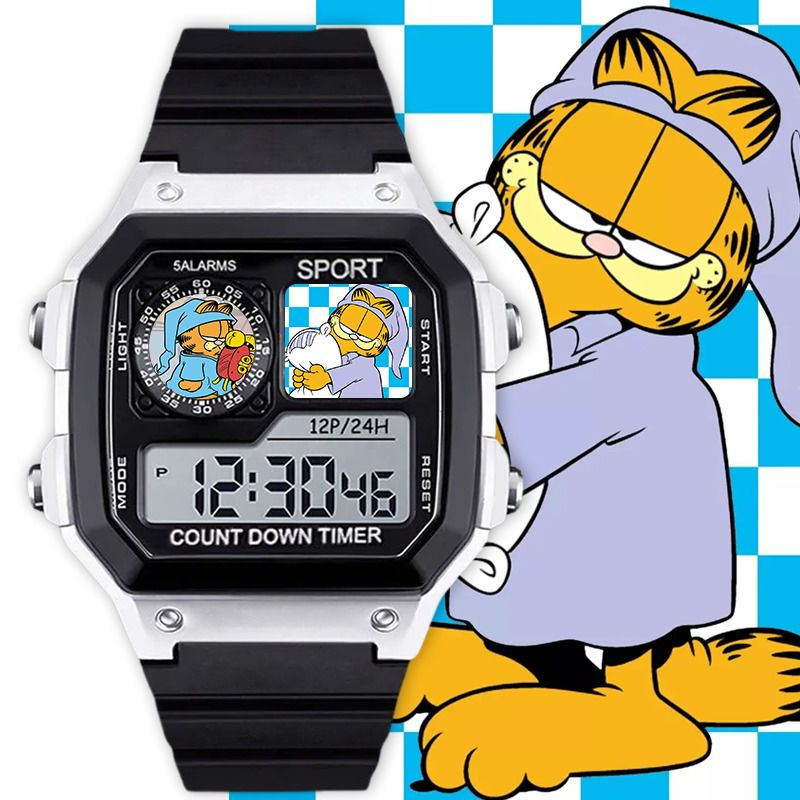 Garfield cartoon cute student  - مراجعة Anime Merchandise For Girls وسعره
