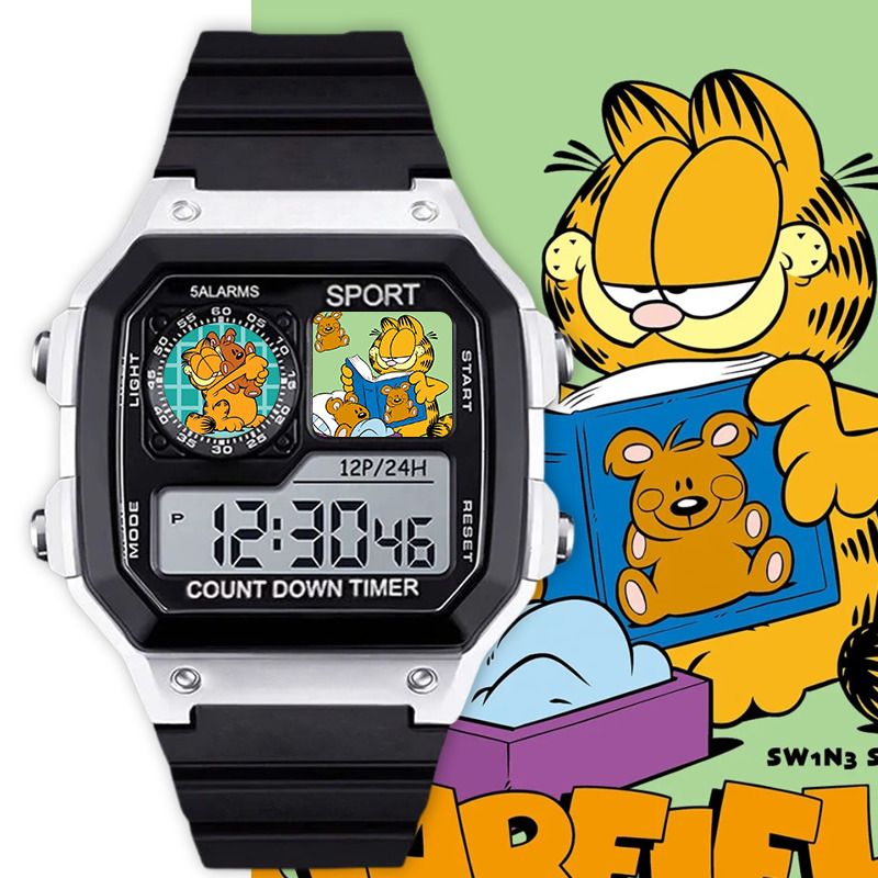 Garfield cartoon cute student  - مراجعة Anime Merchandise For Girls وسعره