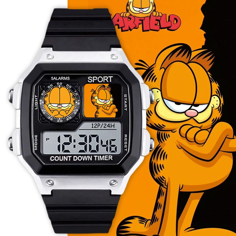 Garfield cartoon cute student  - مراجعة Anime Merchandise For Girls وسعره