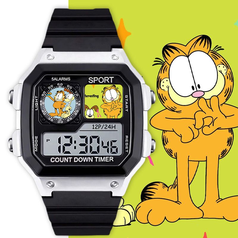 Garfield cartoon cute student  - مراجعة Anime Merchandise For Girls وسعره