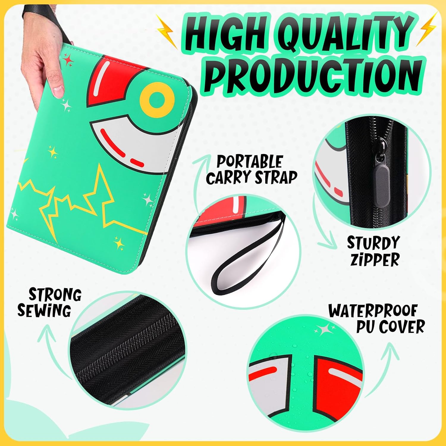400 Pockets Card Binder with 5 - مراجعة Collector Card Sleeve وسعره