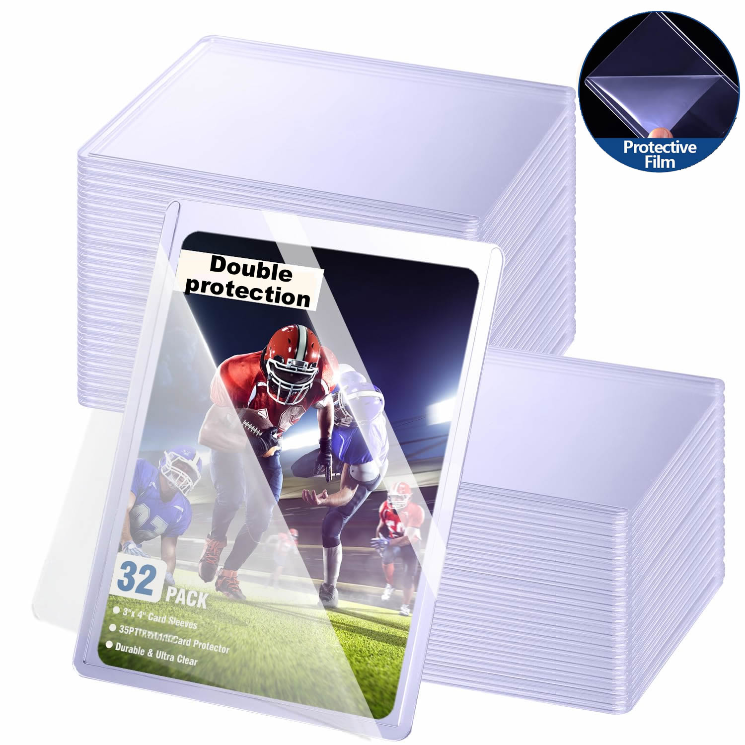 25-100pcs Covered With Protect - مراجعة Collector Card Sleeve وسعره