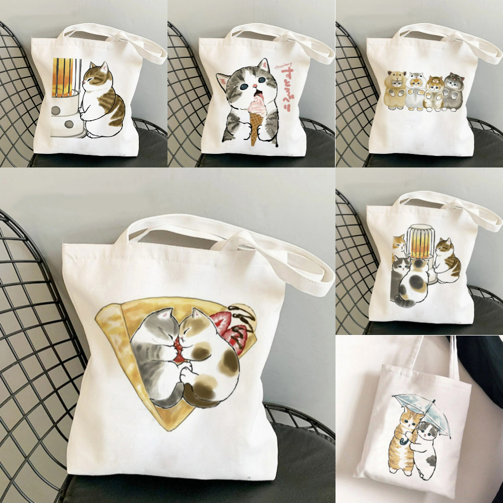 Kawai Cats and Food Creativity - مراجعة Anime Tote Bag وسعره